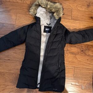 Black Lands End Girls Coat Size youth Medium (8)
